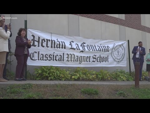 Hartford institution renamed to Hernán LaFontaine Classical Magnet School